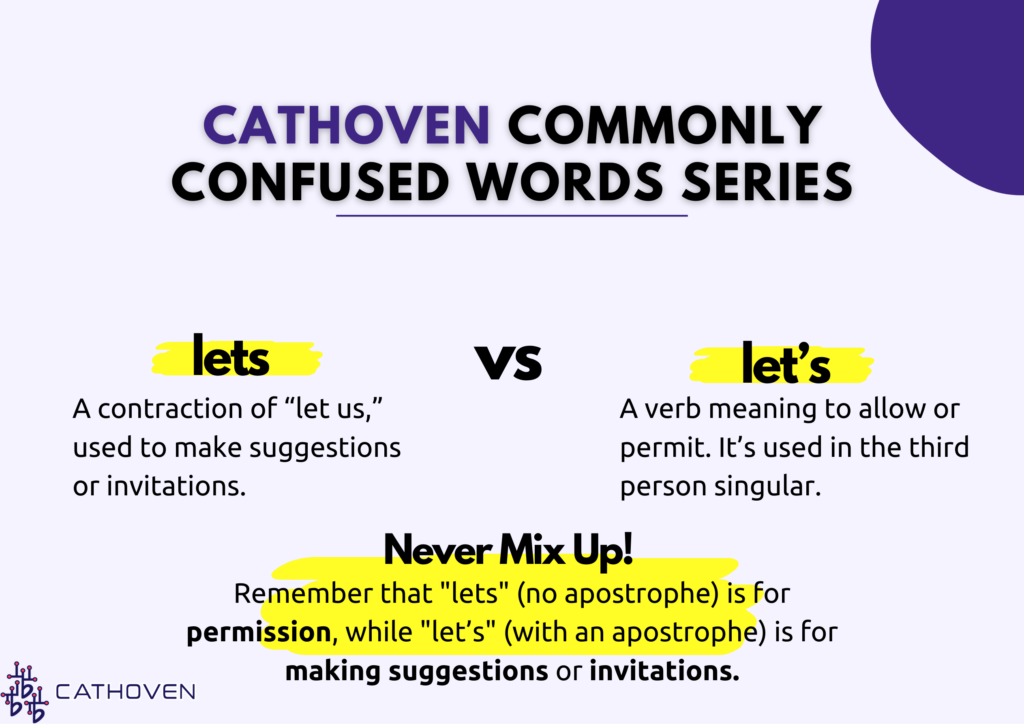 Lets vs let’s